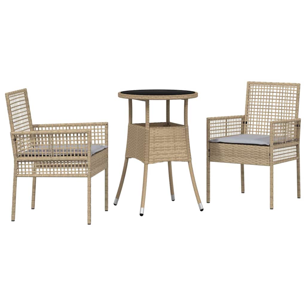 3 stk. Beige