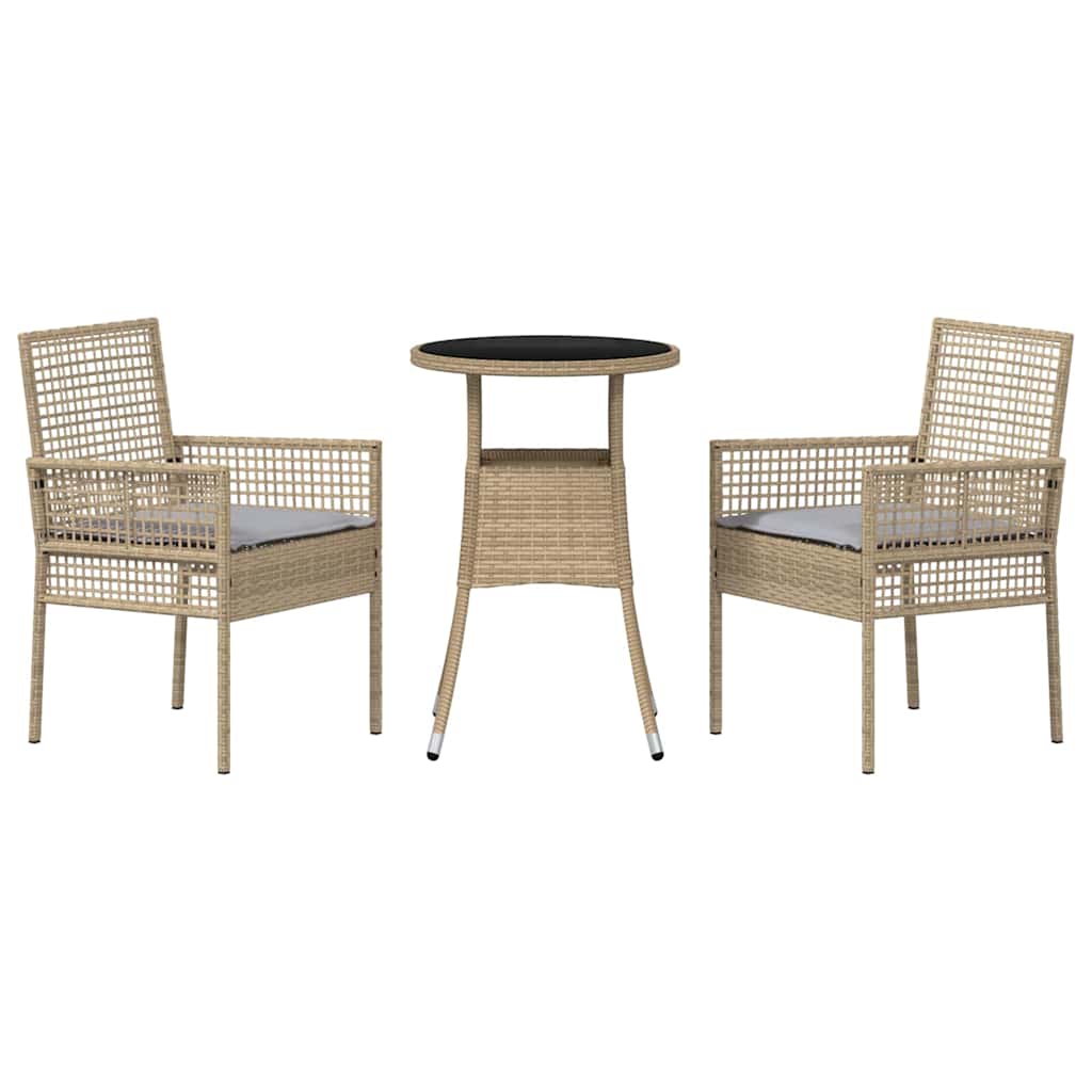 3 stk. Beige