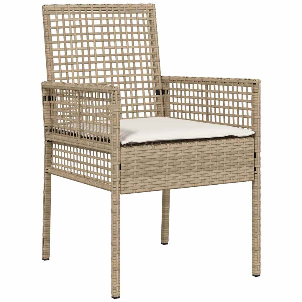 Have Spisebordssæt 3 stk. Beige polyrattan