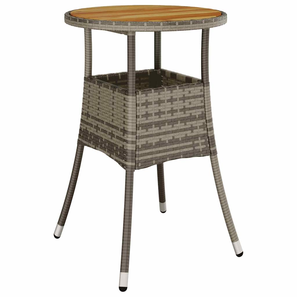 Have Spisebordssæt 3 stk. Grå polyrattan