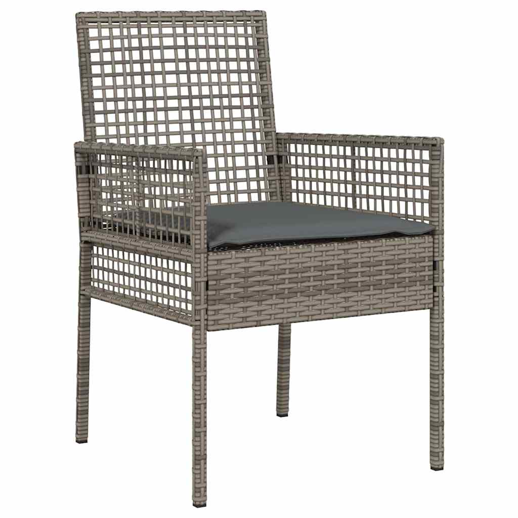 Have Spisebordssæt 5 stk. Grå polyrattan