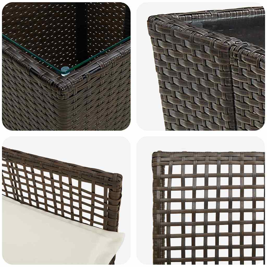 Have Bistro Sæt 3 stk. Brun polyrattan