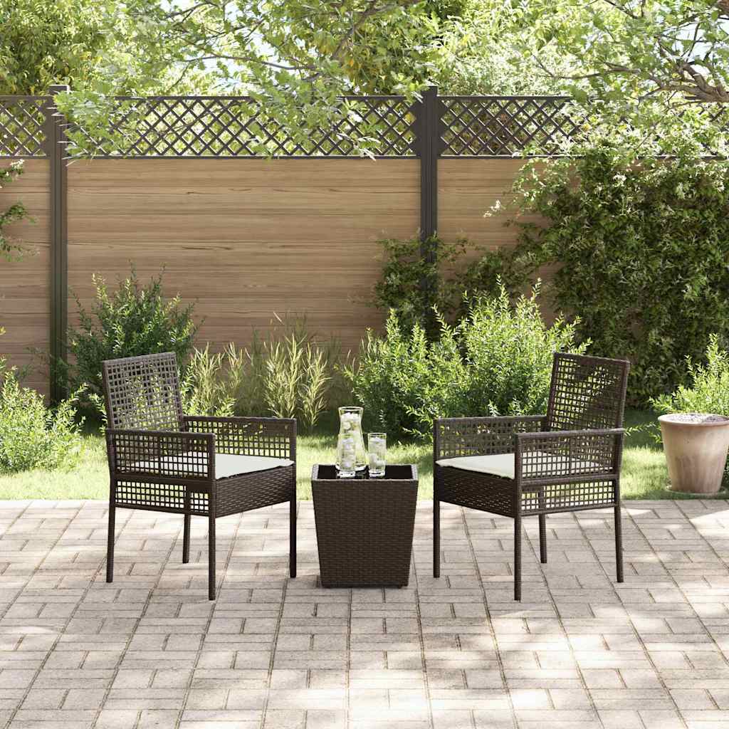 Have Bistro Sæt 3 stk. Brun polyrattan