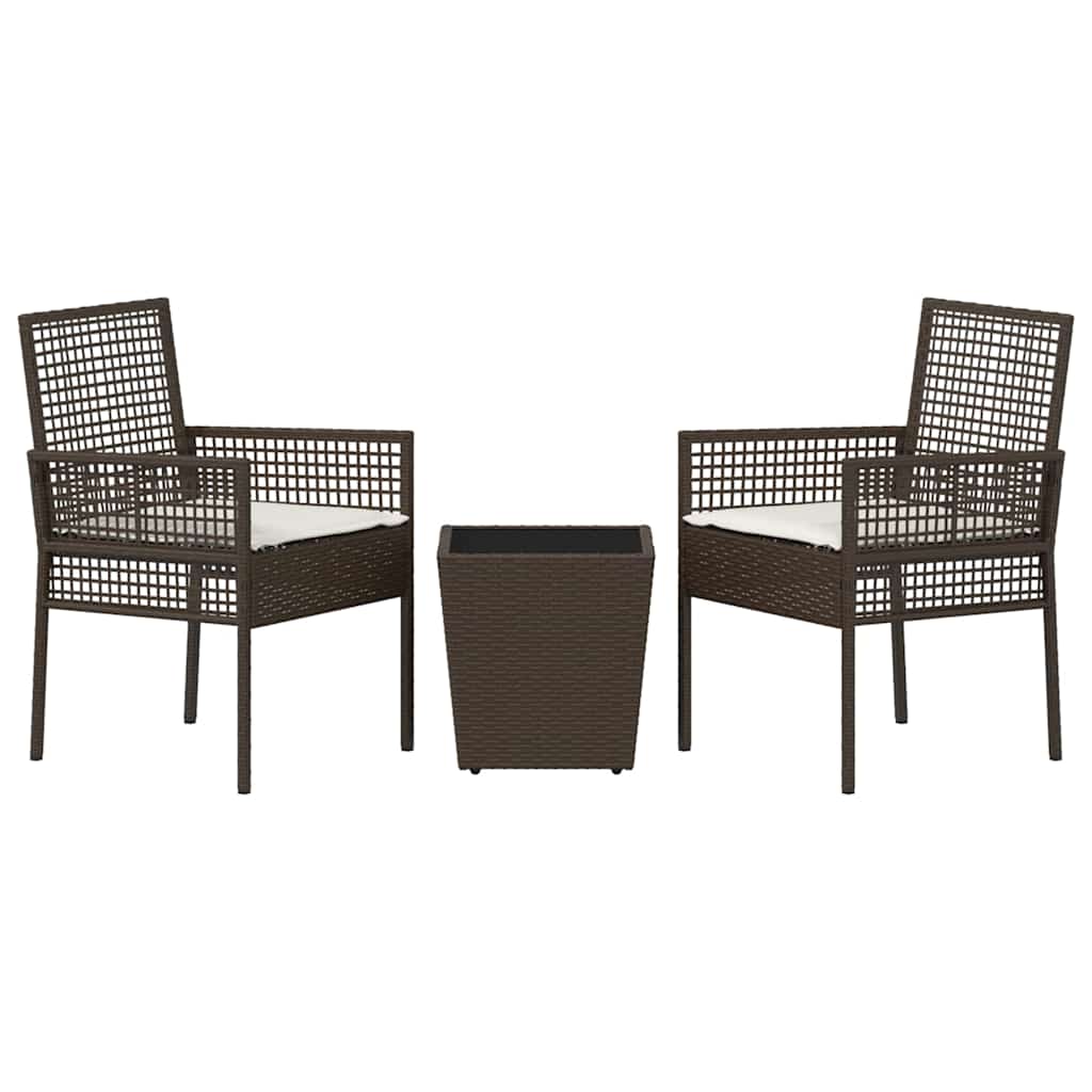 Have Bistro Sæt 3 stk. Brun polyrattan