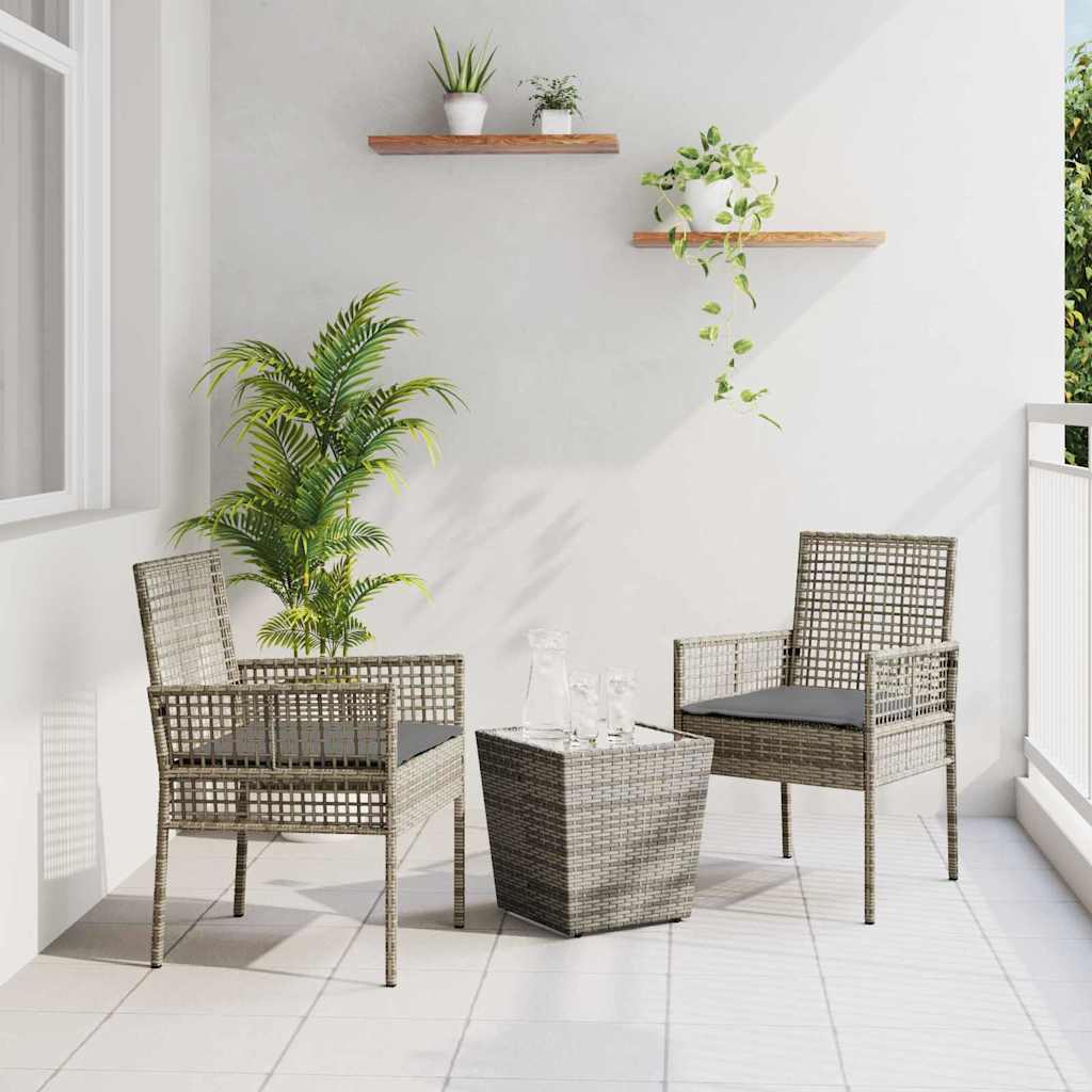 Have Bistro Sæt 3 stk. Grå polyrattan