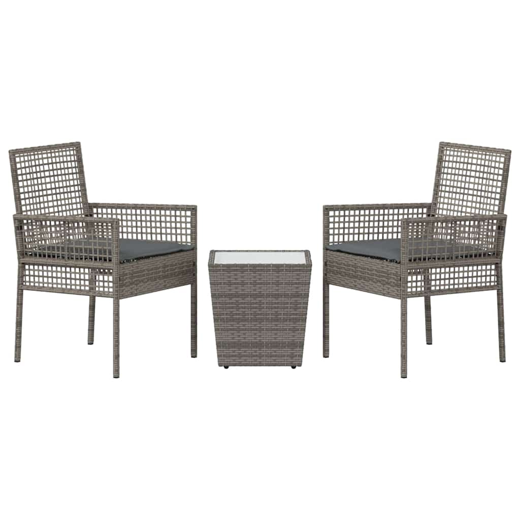 Have Bistro Sæt 3 stk. Grå polyrattan