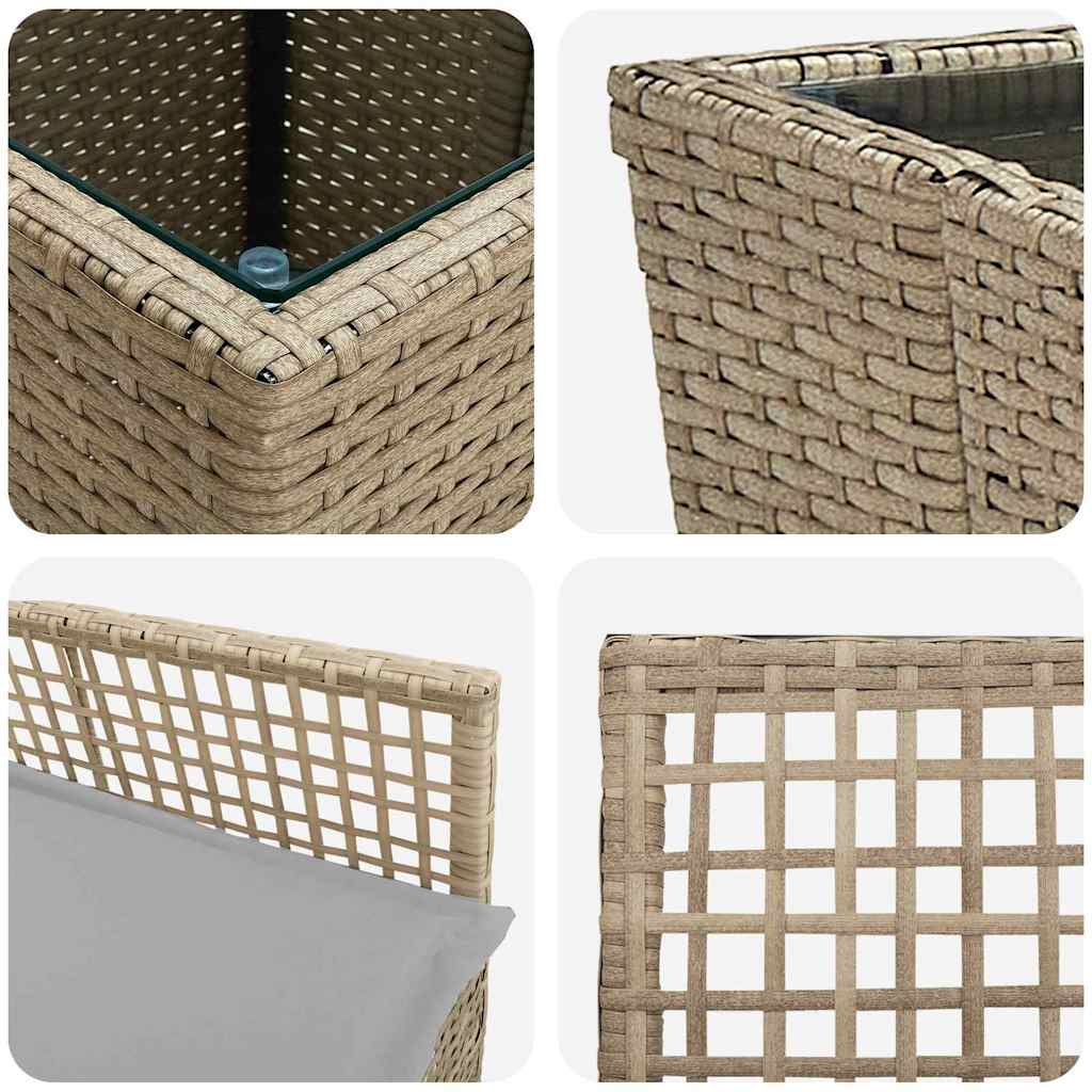 Have Bistro Sæt 3 stk. Beige polyrattan