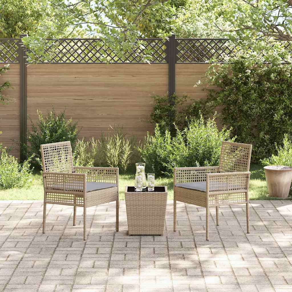 Have Bistro Sæt 3 stk. Beige polyrattan