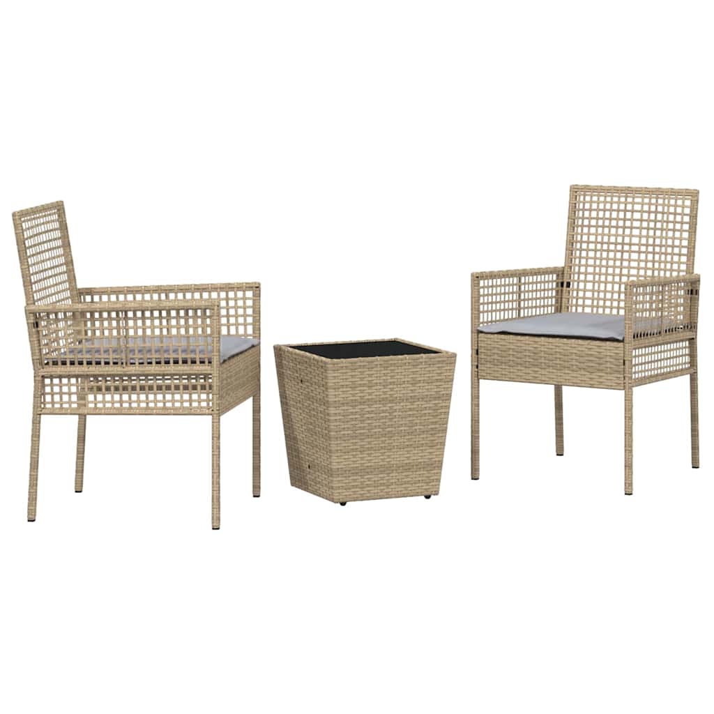 Have Bistro Sæt 3 stk. Beige polyrattan