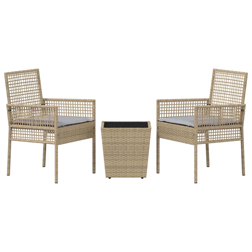 Have Bistro Sæt 3 stk. Beige polyrattan