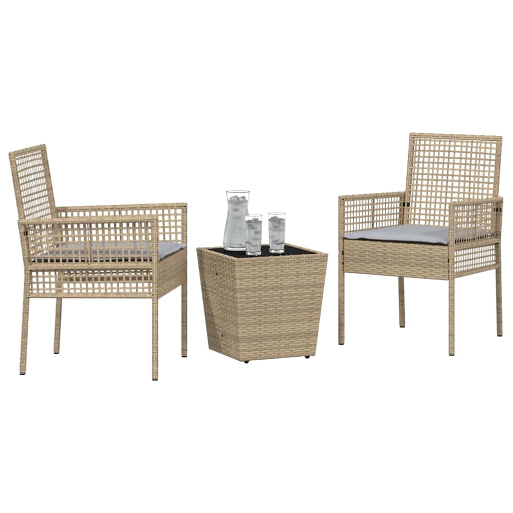 Have Bistro Sæt 3 stk. Beige polyrattan