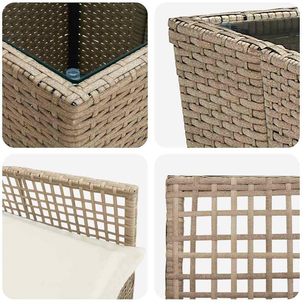 Have Bistro Sæt 3 stk. Beige polyrattan