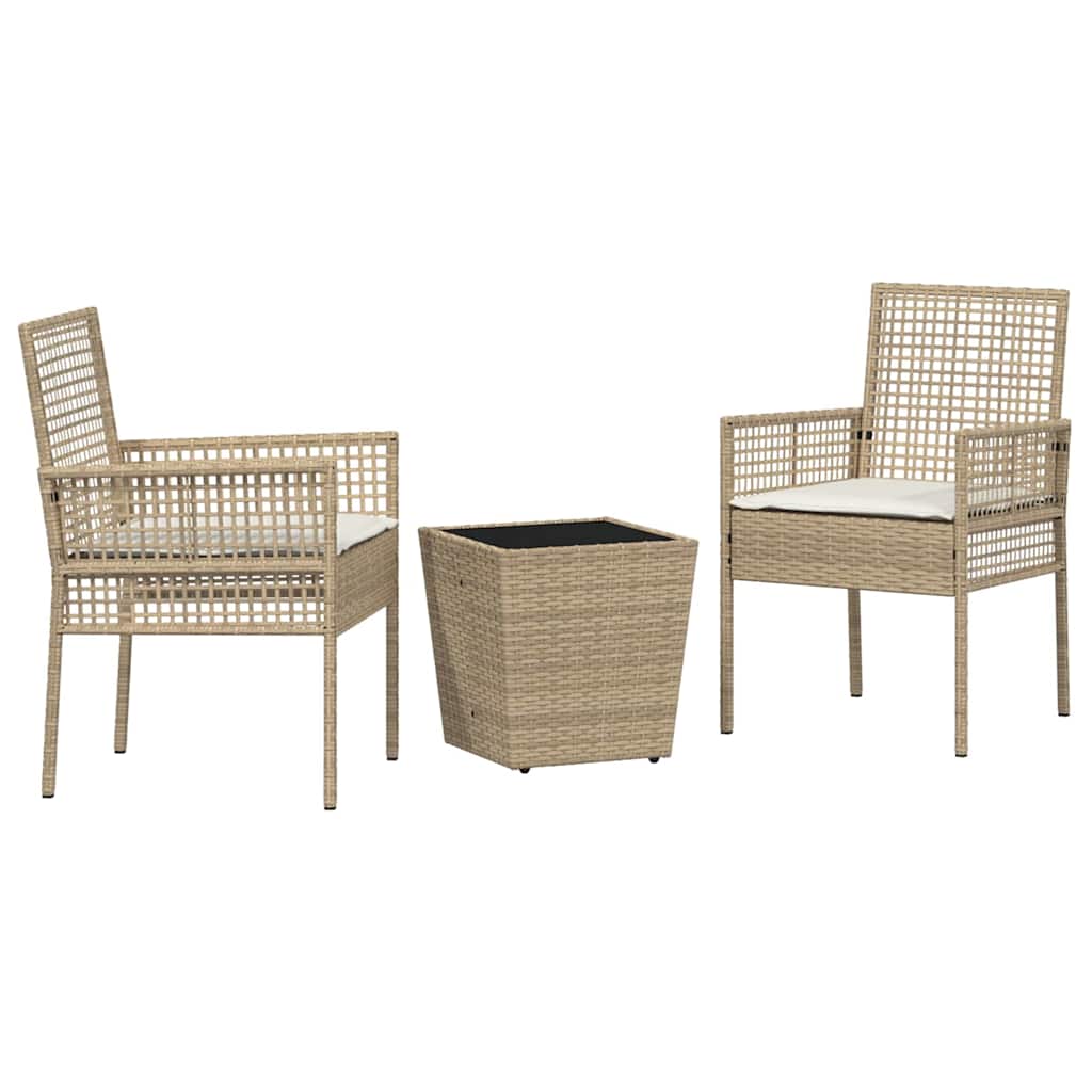 Have Bistro Sæt 3 stk. Beige polyrattan