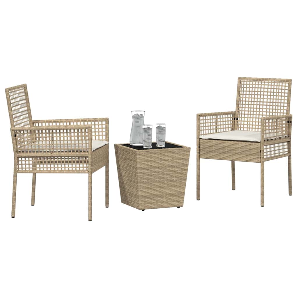Have Bistro Sæt 3 stk. Beige polyrattan