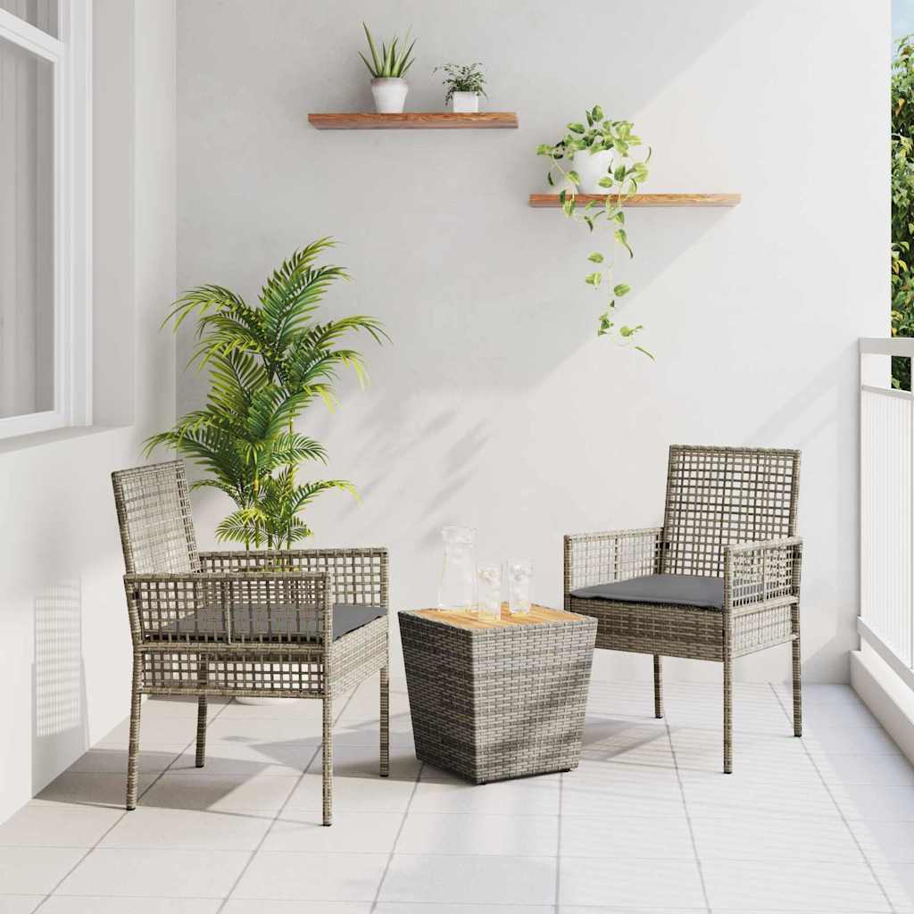 Have Bistro Sæt 3 stk. Grå polyrattan