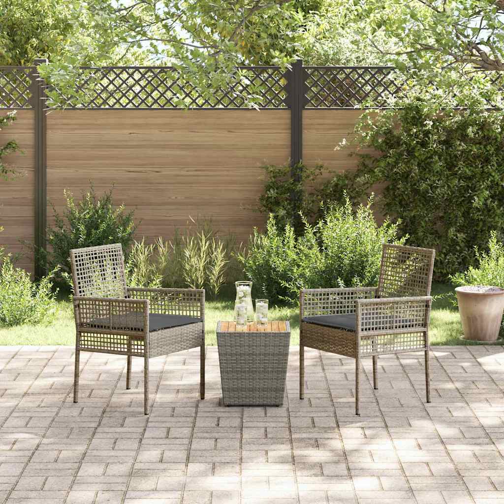 Have Bistro Sæt 3 stk. Grå polyrattan