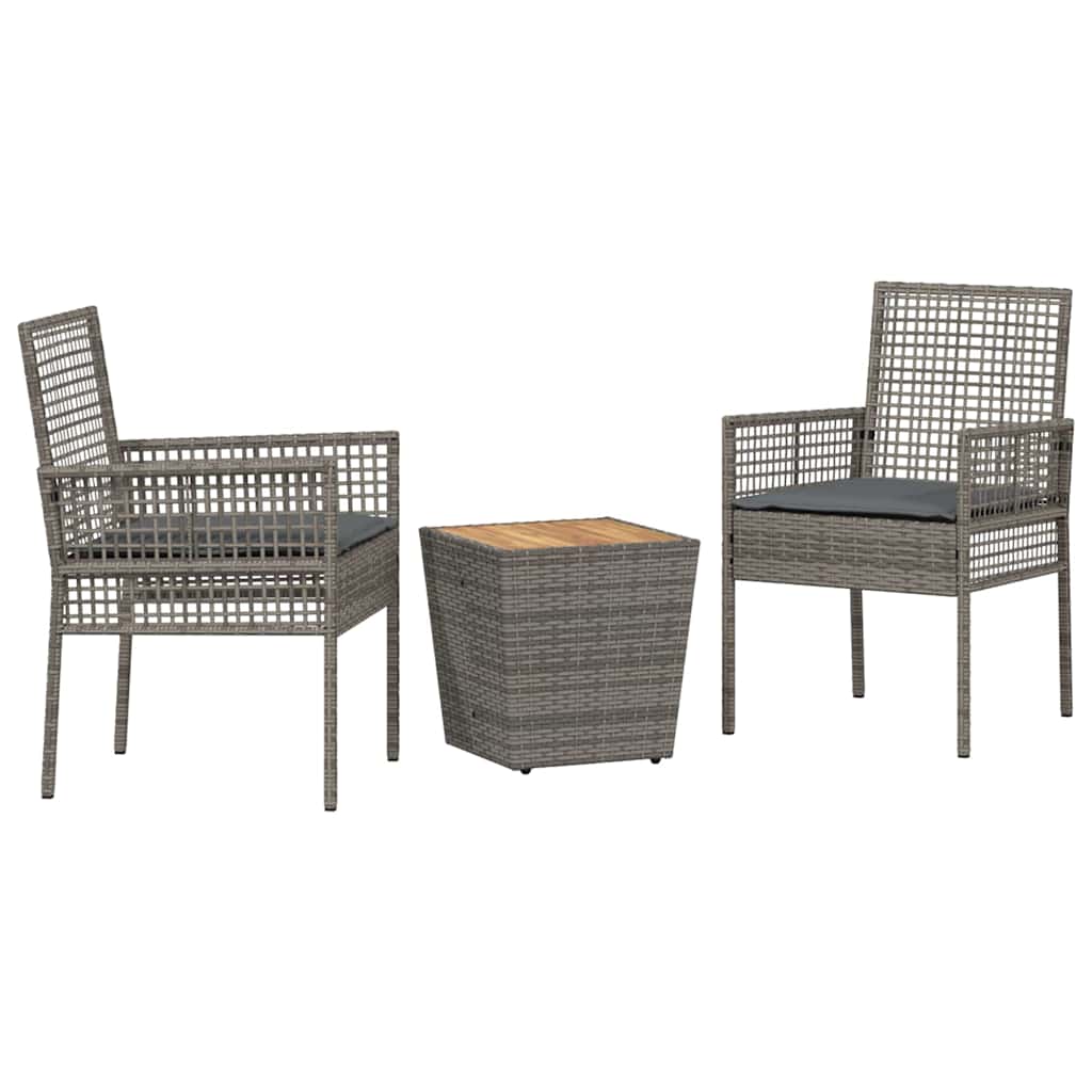 Have Bistro Sæt 3 stk. Grå polyrattan