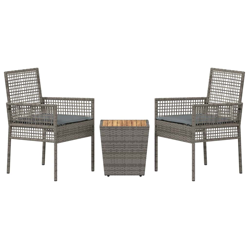 Have Bistro Sæt 3 stk. Grå polyrattan