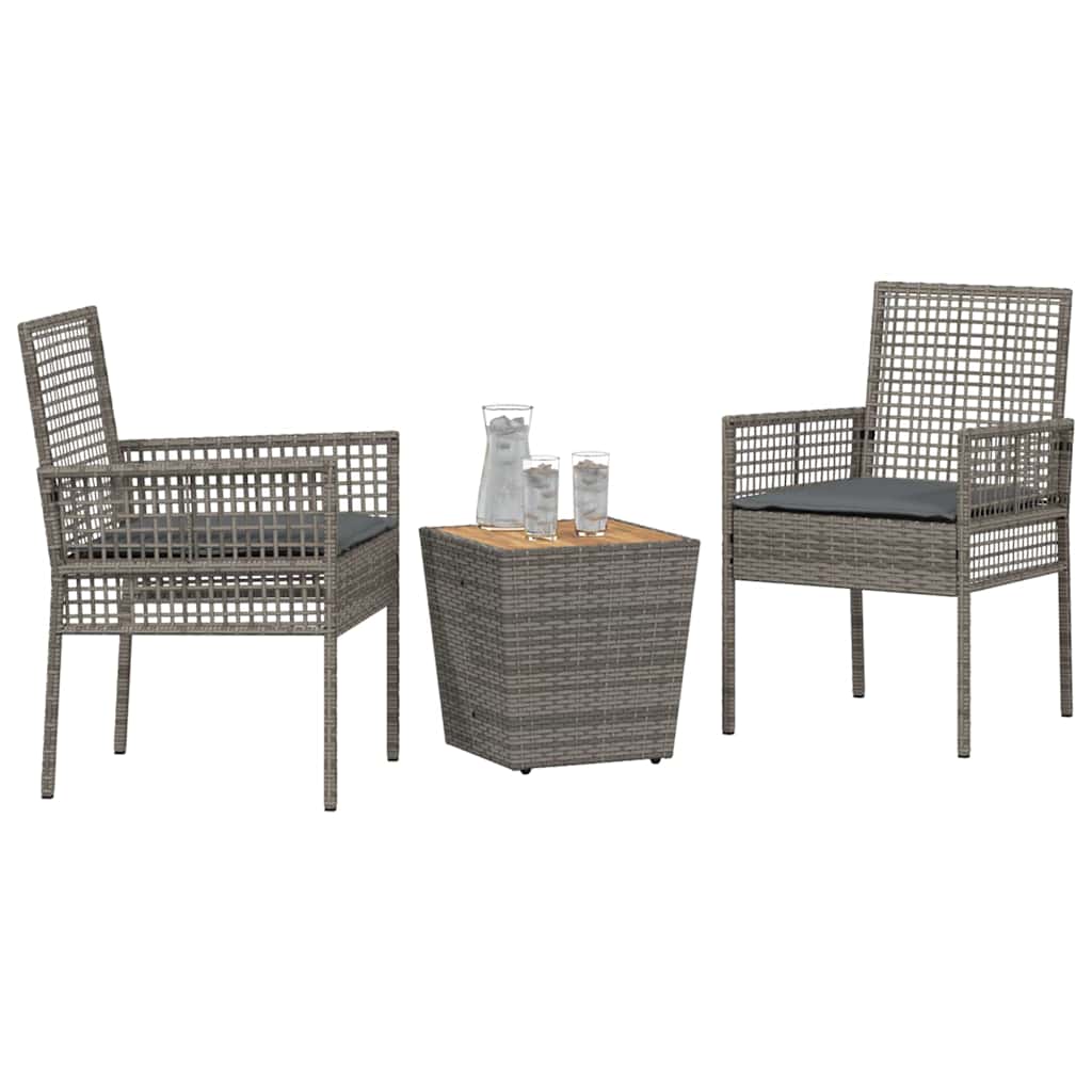 Have Bistro Sæt 3 stk. Grå polyrattan