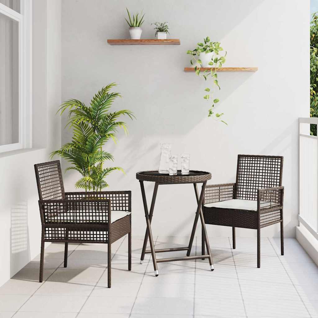 Have Bistro Sæt 3 stk. Brun polyrattan