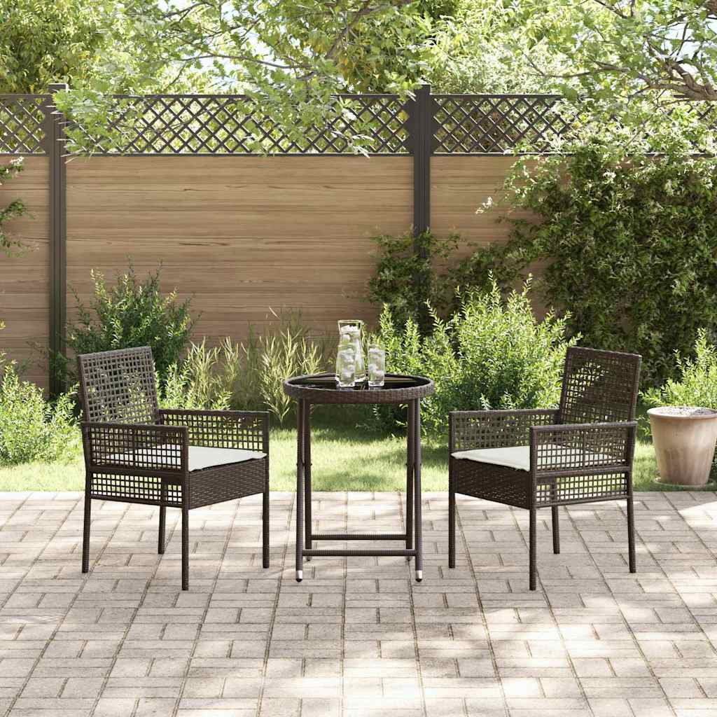 Have Bistro Sæt 3 stk. Brun polyrattan