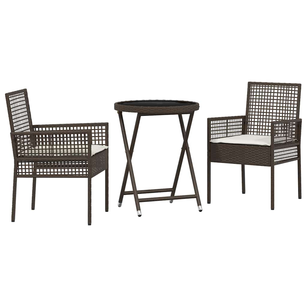 Have Bistro Sæt 3 stk. Brun polyrattan