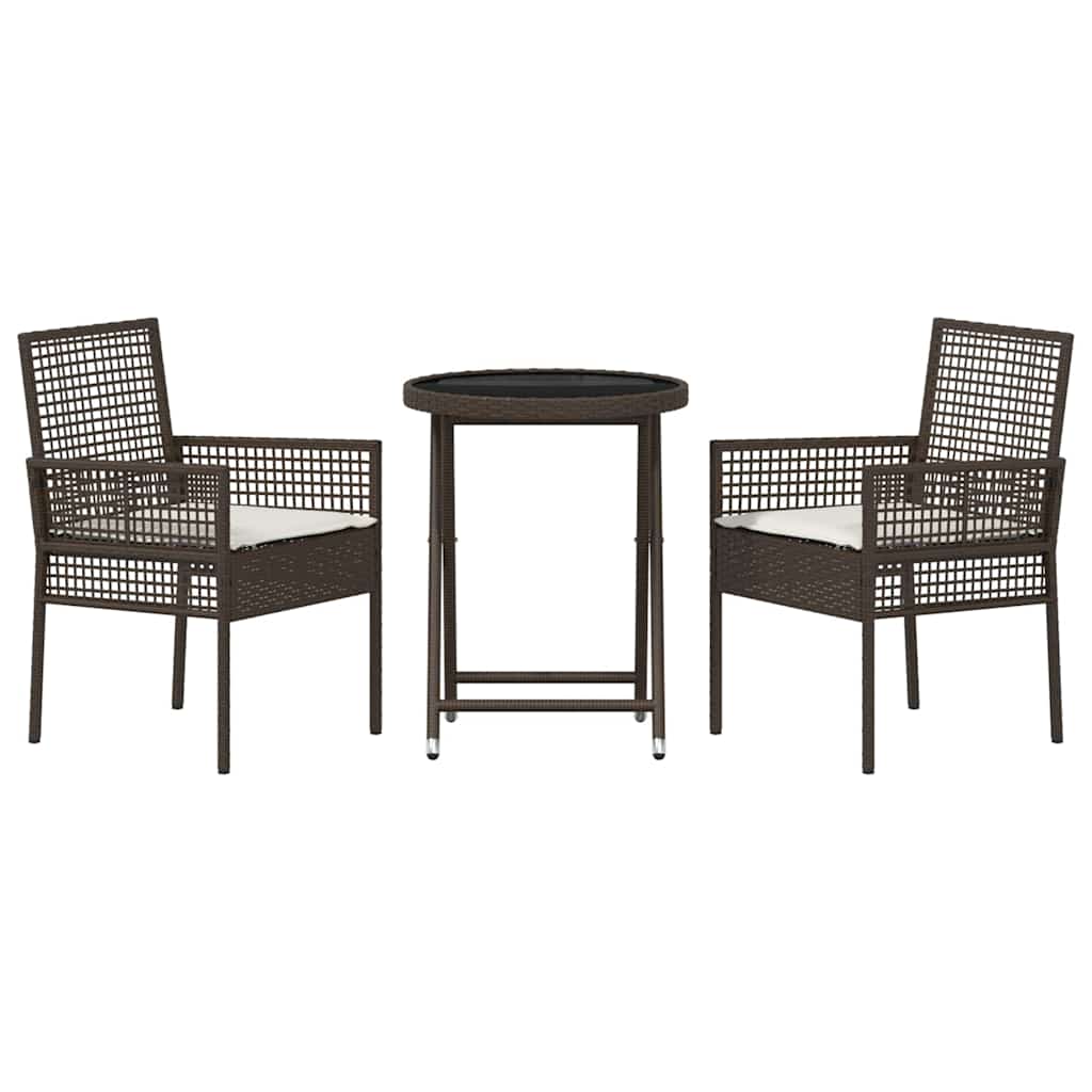 Have Bistro Sæt 3 stk. Brun polyrattan