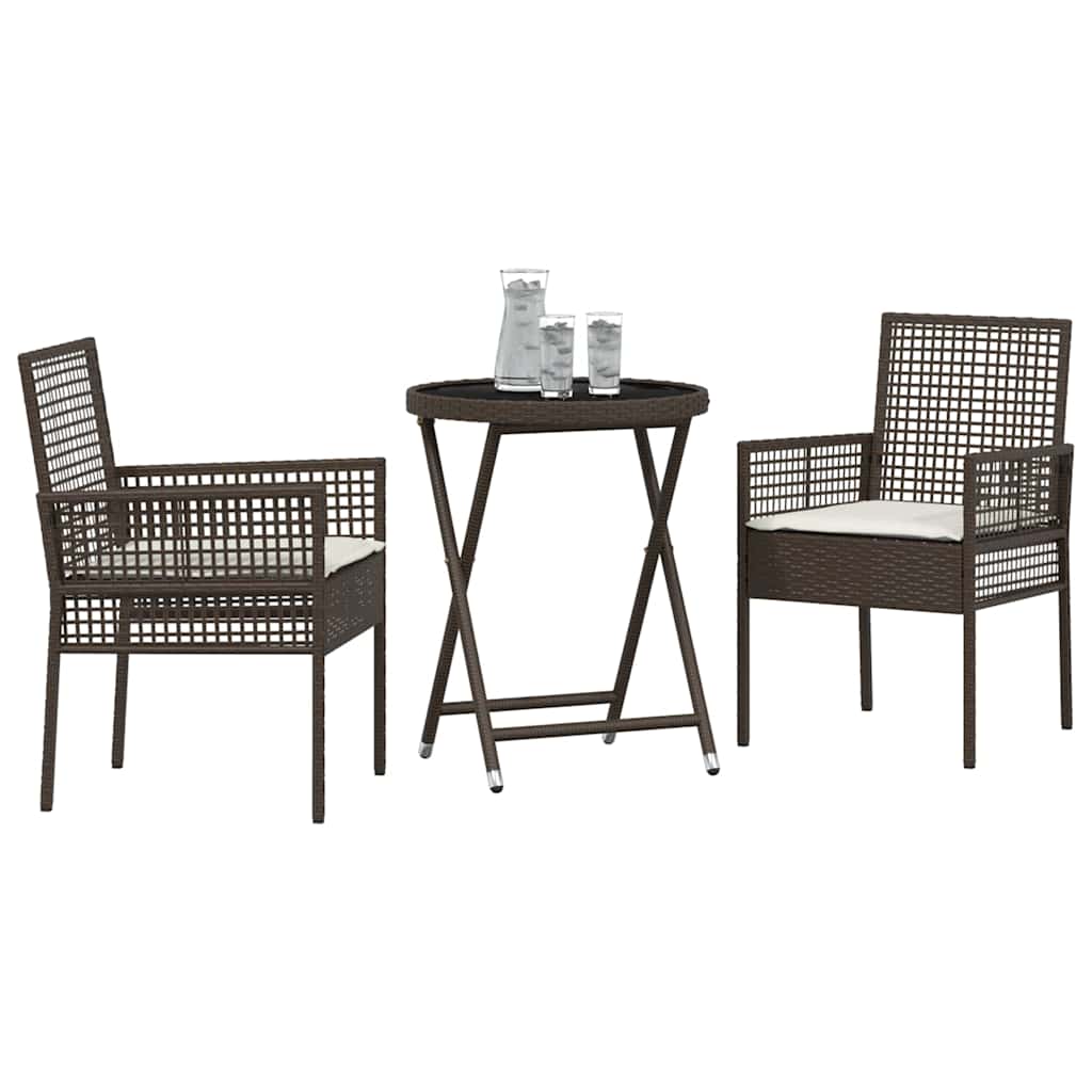 Have Bistro Sæt 3 stk. Brun polyrattan