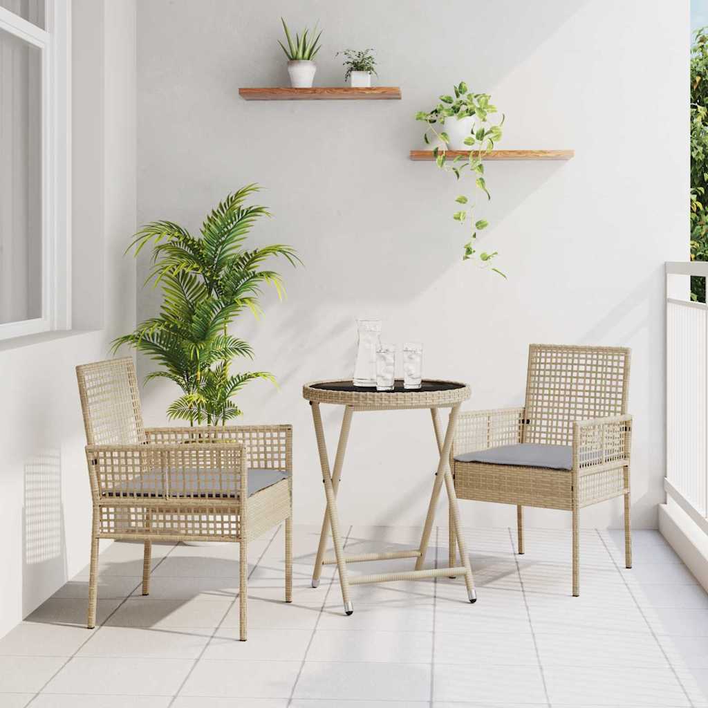 Have Bistro Sæt 3 stk. Beige polyrattan