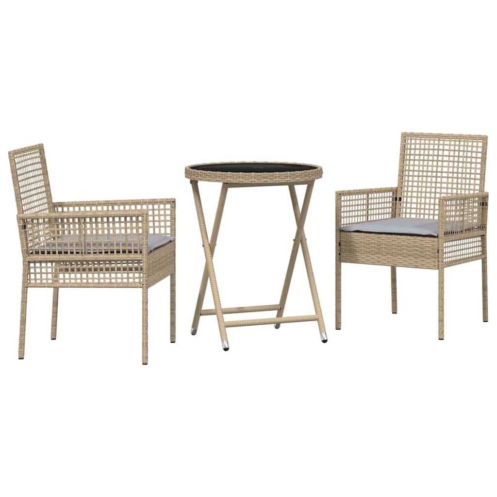 Have Bistro Sæt 3 stk. Beige polyrattan