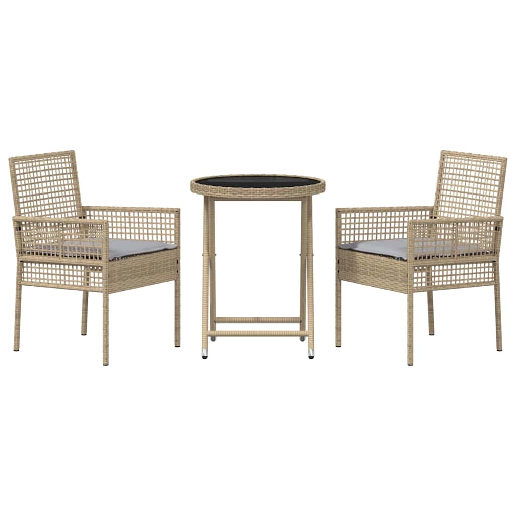 Have Bistro Sæt 3 stk. Beige polyrattan