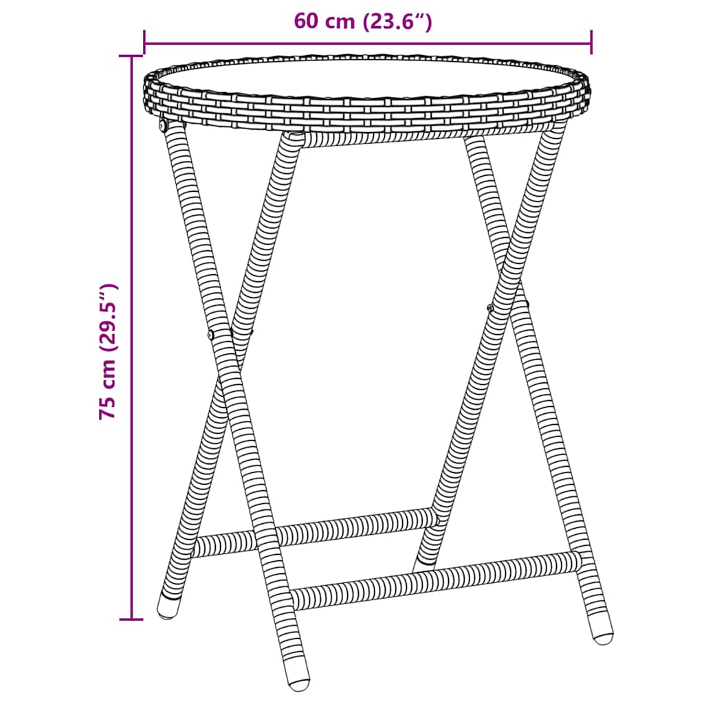 Have Bistro Sæt 3 stk. Beige polyrattan