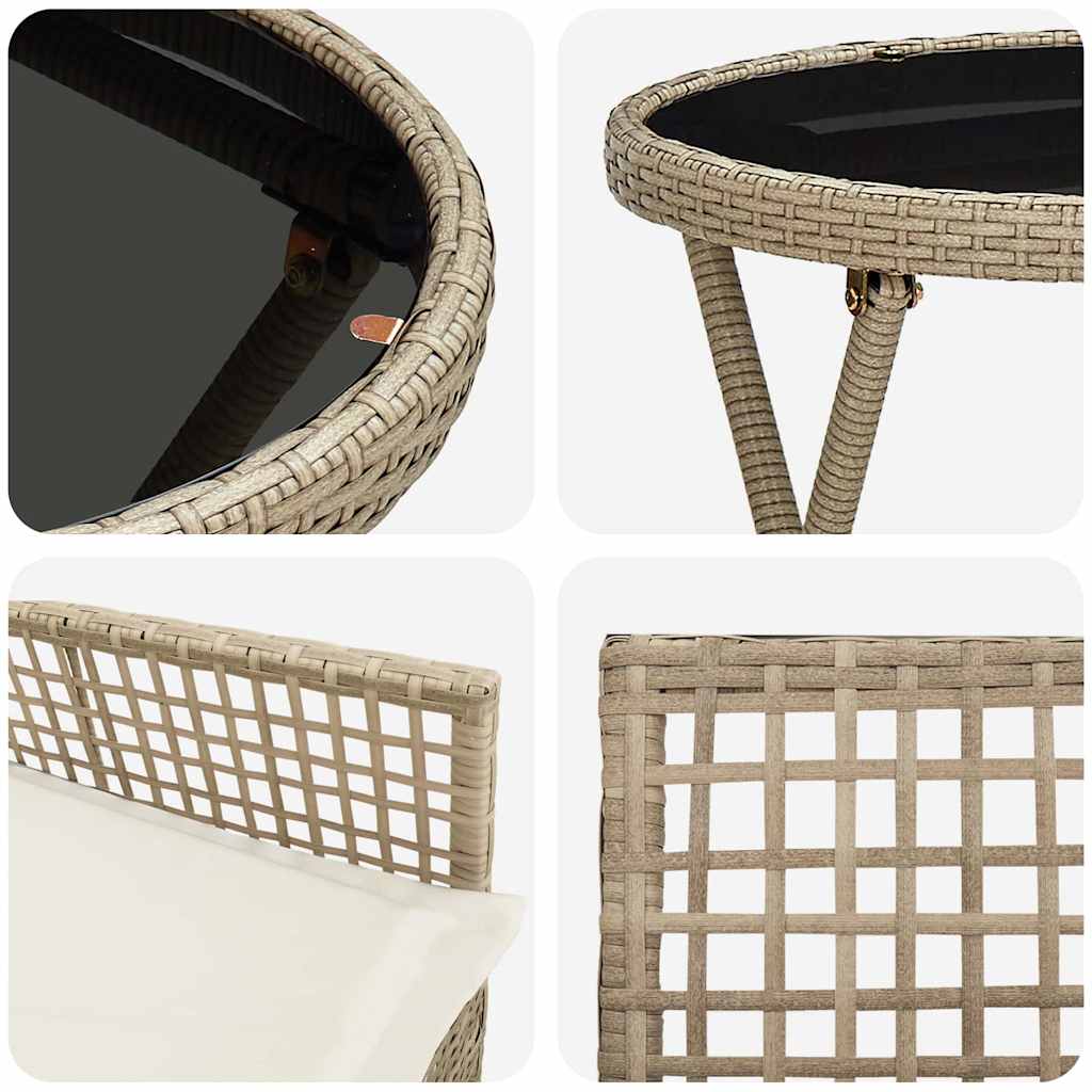 Have Bistro Sæt 3 stk. Beige polyrattan