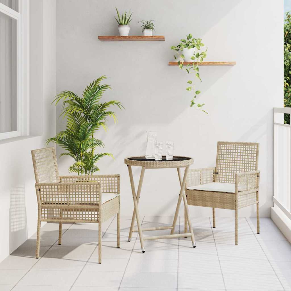 Have Bistro Sæt 3 stk. Beige polyrattan