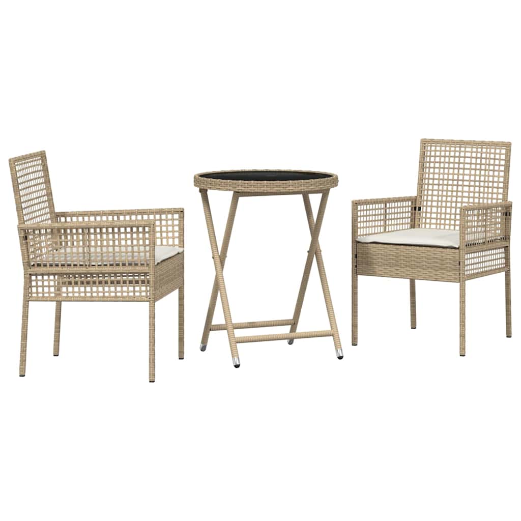 Have Bistro Sæt 3 stk. Beige polyrattan