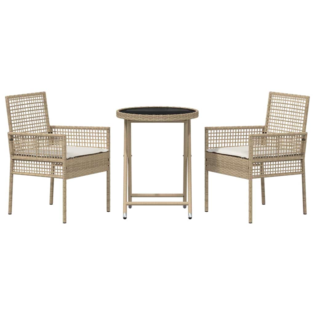 Have Bistro Sæt 3 stk. Beige polyrattan