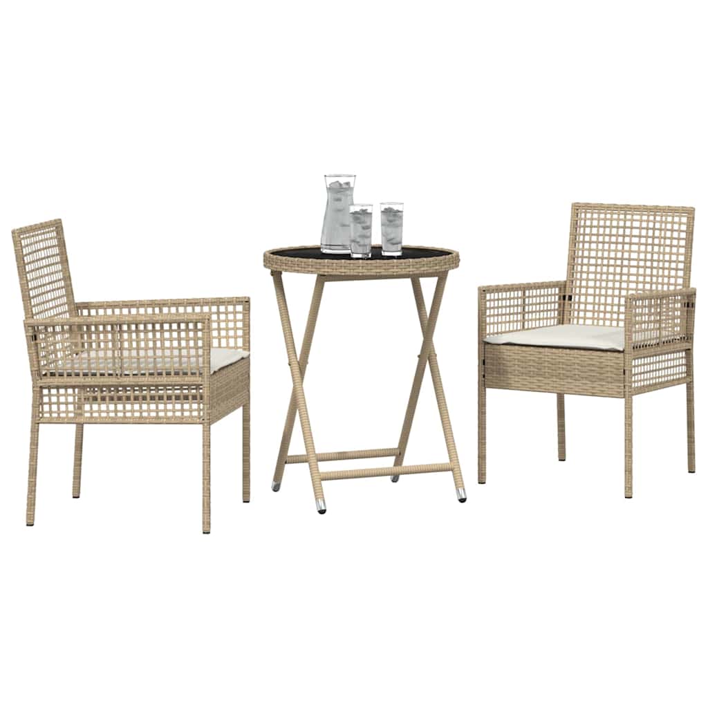 Have Bistro Sæt 3 stk. Beige polyrattan