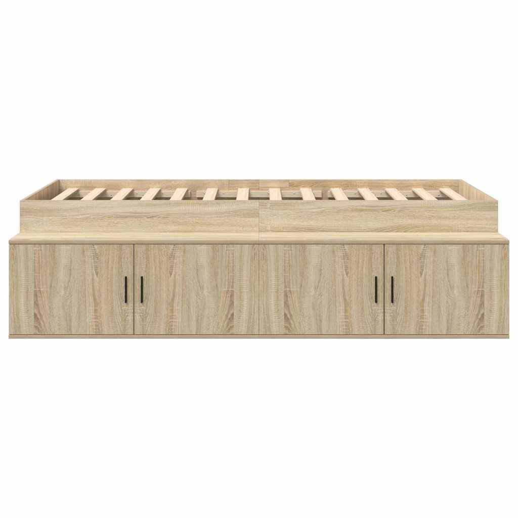 Sengestel med skuffe Sonoma eg 80 x 200 cm Konstrueret træ