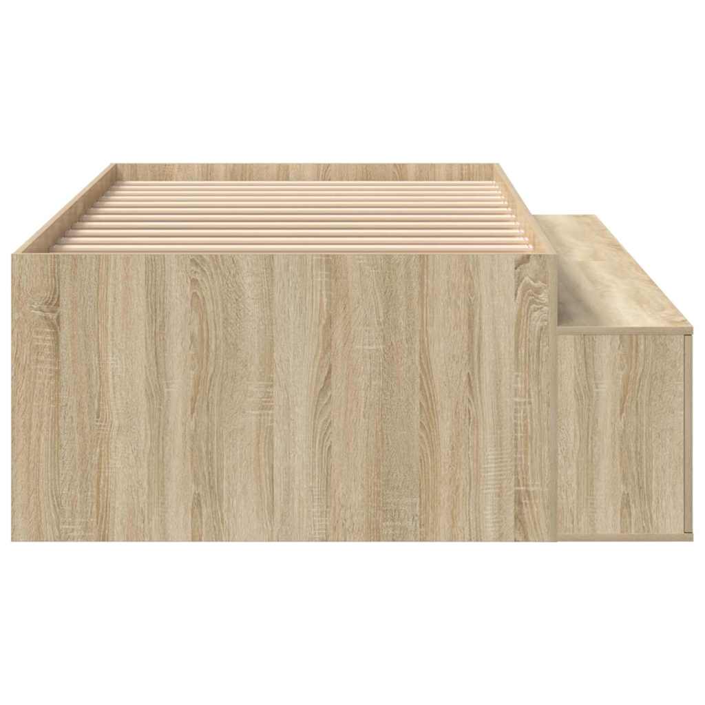 Sengestel med skuffe Sonoma eg 80 x 200 cm Konstrueret træ