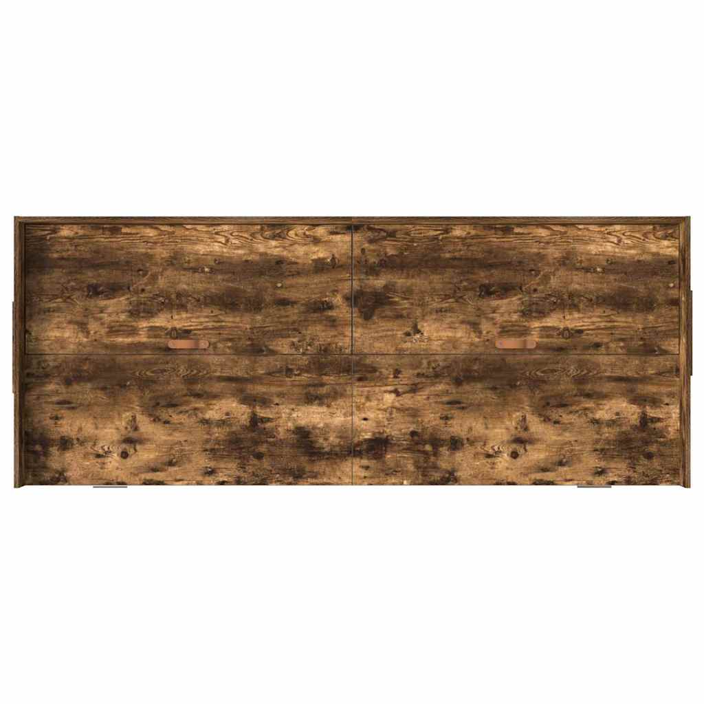 Sengestel med skuffe Røget eg 90 x 190 cm Konstrueret træ