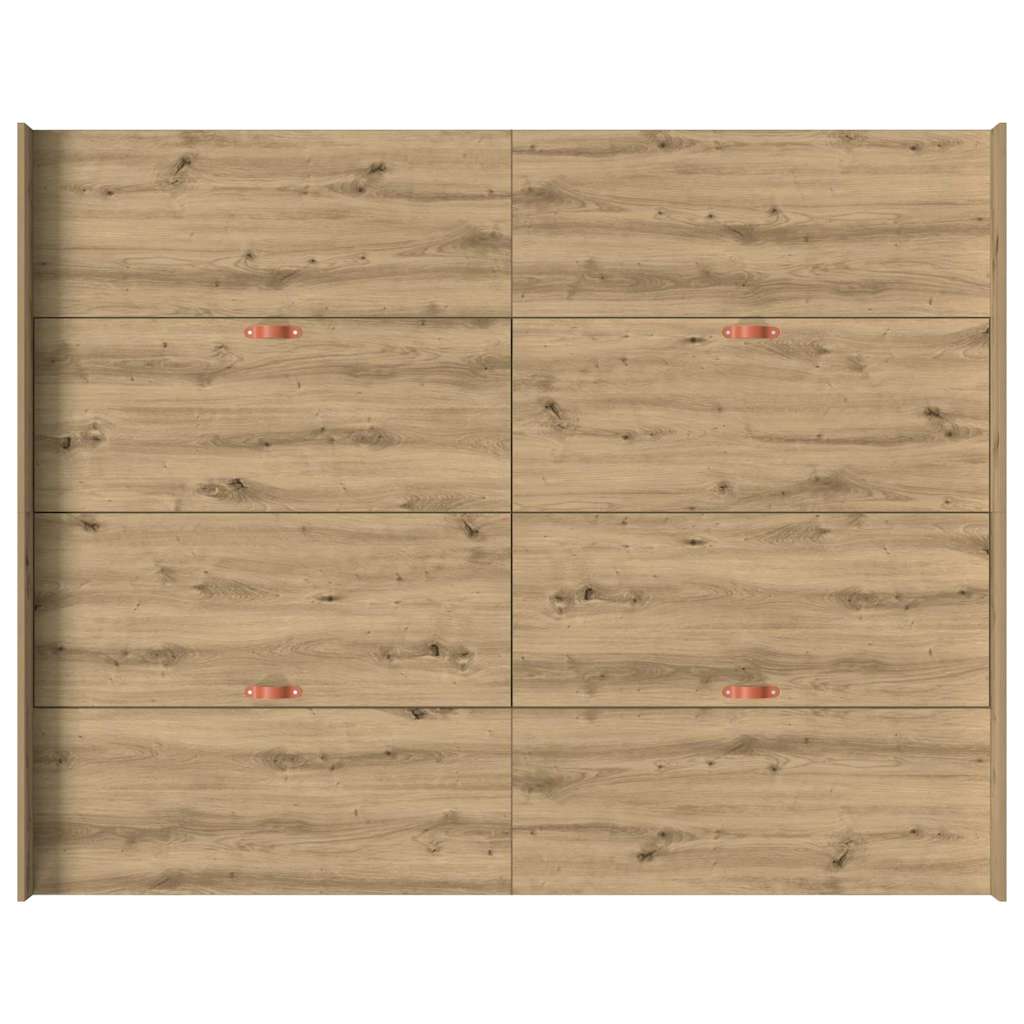 Seng med opbevaring Artisan Egetræ 150 x 200 cm Konstrueret træ