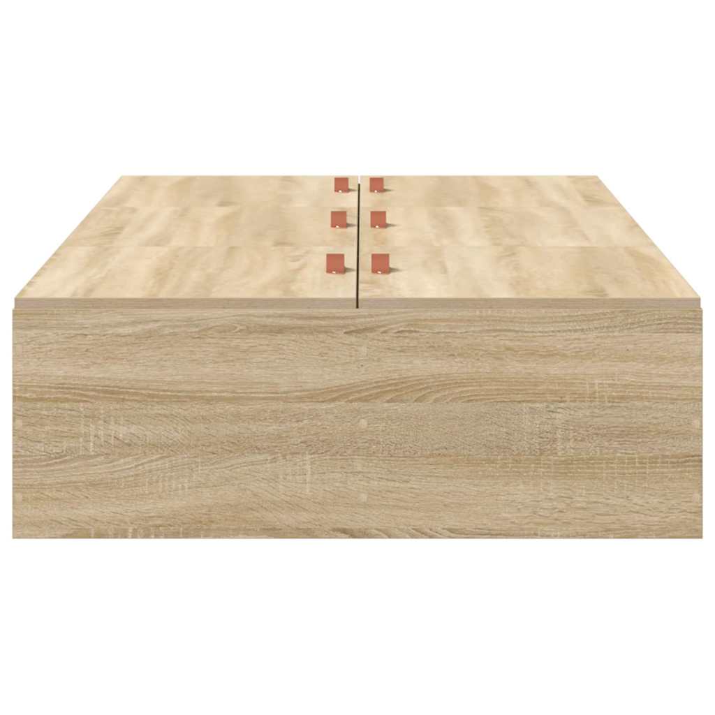 Seng med opbevaring Sonoma eg 90 x 200 cm Konstrueret træ