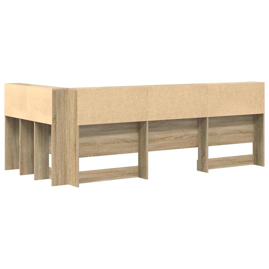 Opbevaringshovedgavl Sonoma eg 80 cm Konstrueret træ