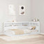Opbevaringshovedgavl Hvid 90 cm Konstrueret træ