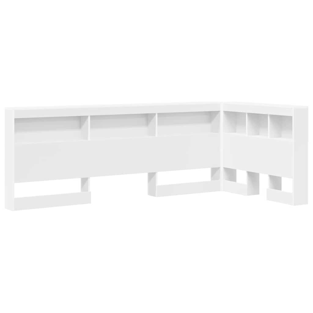 Opbevaringshovedgavl Hvid 90 cm Konstrueret træ