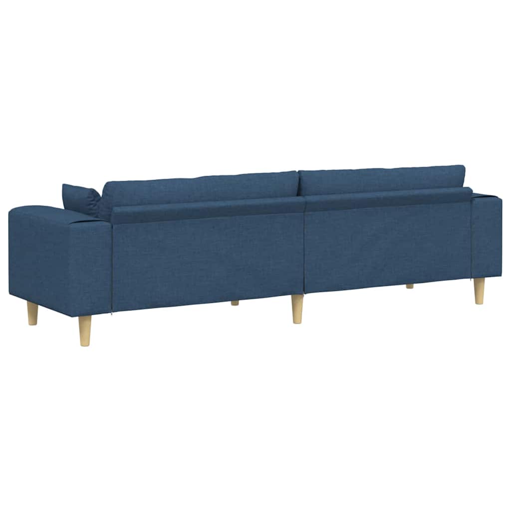 Sofa Blå 250 x 77 x 76 cm Stof