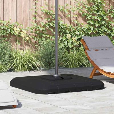 Cantilever parasolbase 130kg Sort Højdensitet polyethylen