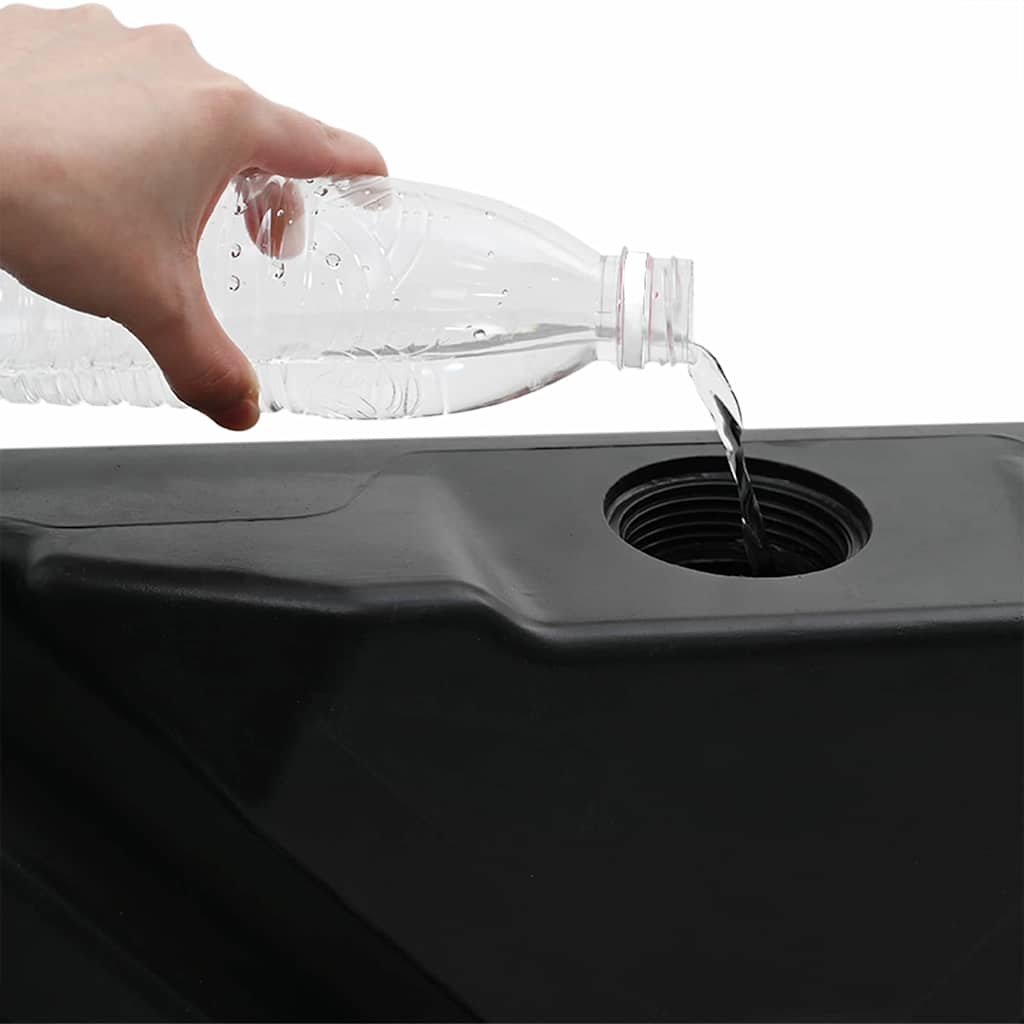Cantilever parasolbase 130 Sort Højdensitet polyethylen
