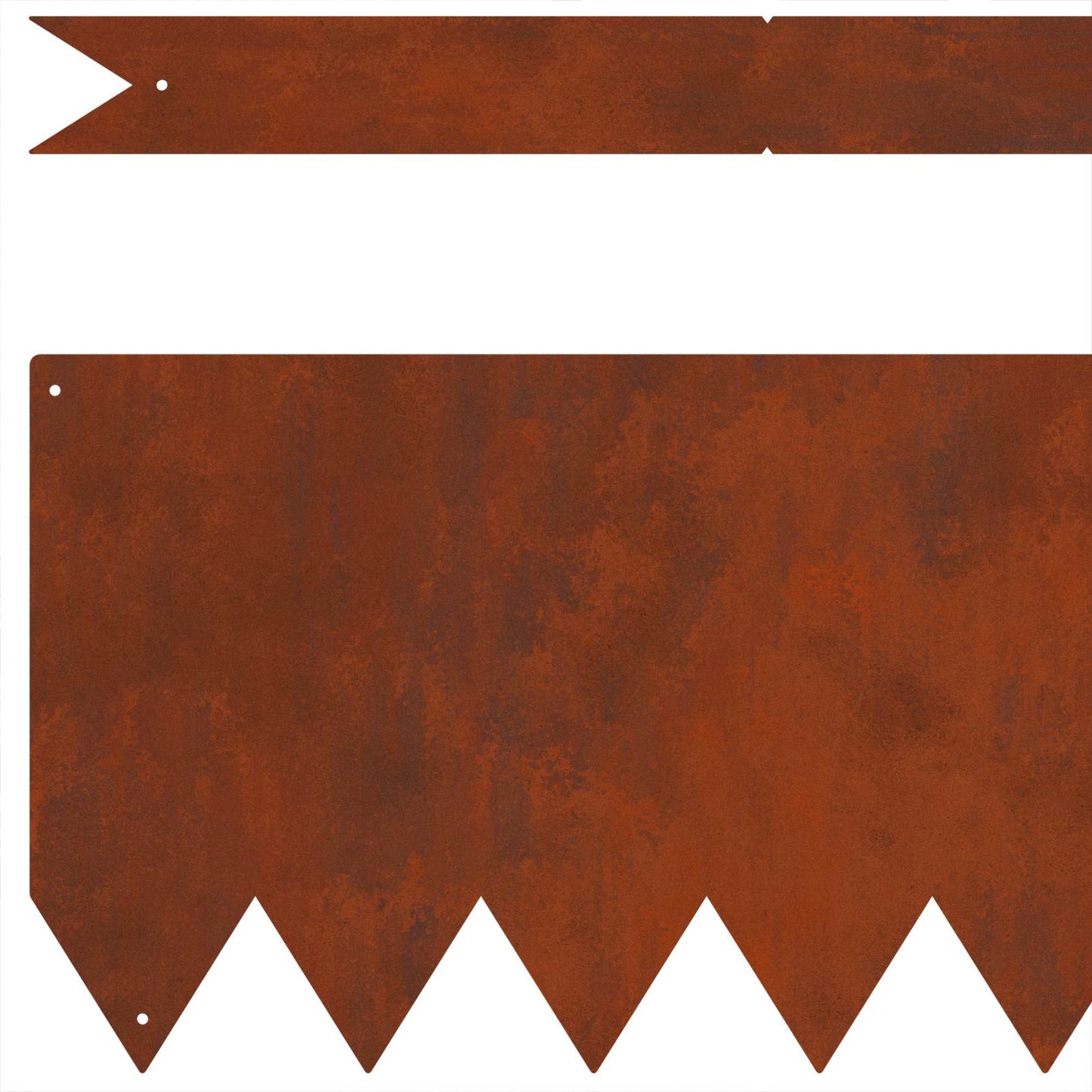 Plænekant 50 stk. 100 x 0.05 x 20 cm Cortenstål Rusten