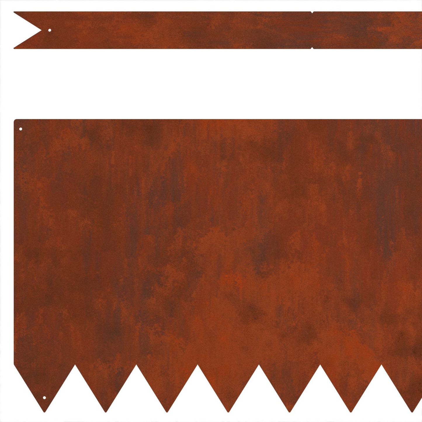Plænekant 30 stk. 100 x 0,05 x 30 cm Cortenstål Rusten